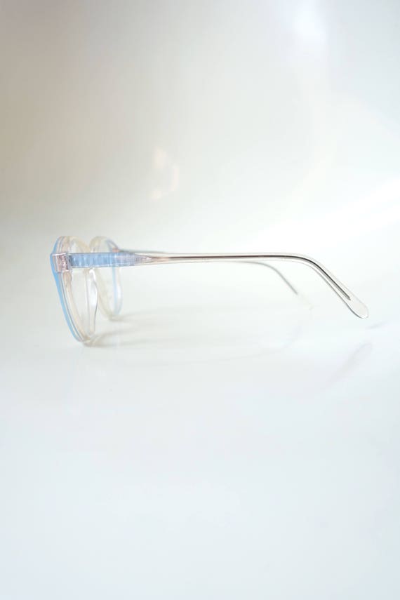 Round Blue Glasses - 1980s Round Glasses - Authen… - image 4