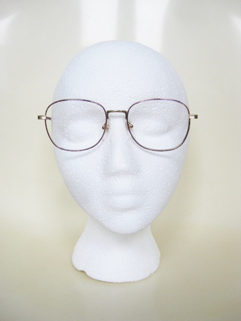 Pink Wire Frame Glasses Womens Vintage 1980s Oversized Etsy