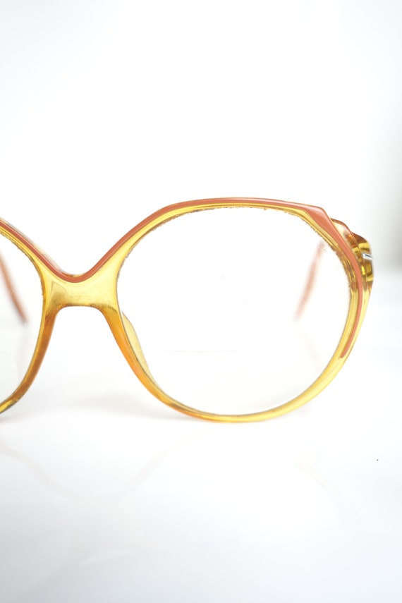 1970s Goldenrod Yellow Womens Glasses – Ladies Re… - image 3