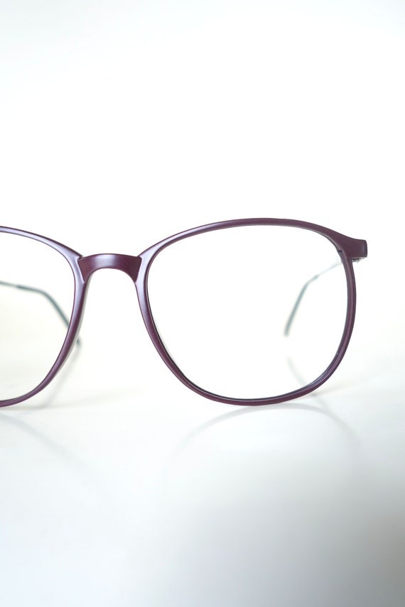 1980s Oversized Womens Eyeglasses - Round Wayfare… - image 3