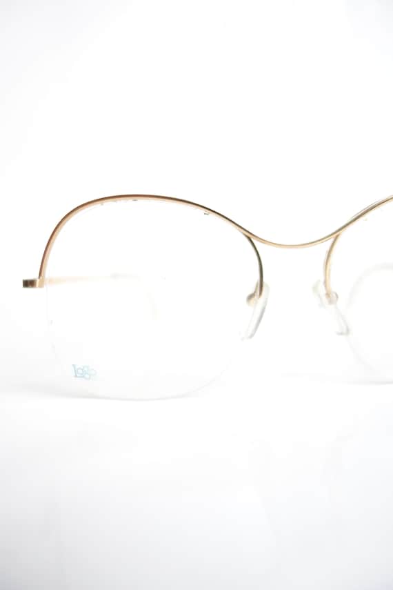 1970s Oversized Gold Wire Rim Glasses – Vintage Fr