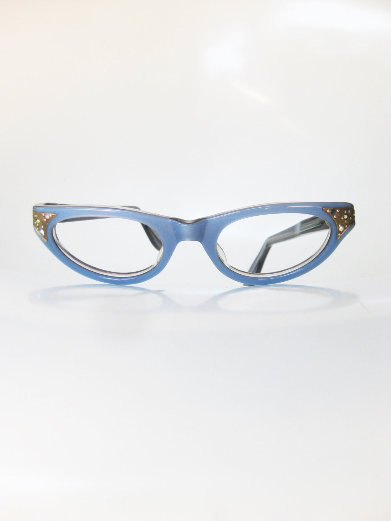 Vintage 1960s Blue Cat Eye Eyeglasses Glasses Pastel Etsy