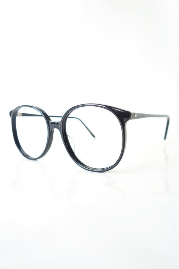 Black Round Vintage Eyeglasses – Womens Round Glo… - image 3