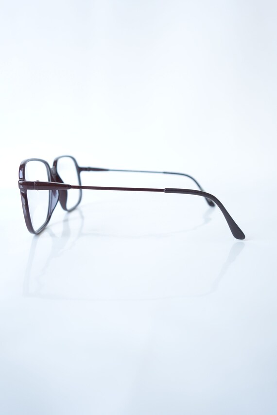 Vintage Mens Deadstock 1980s Glasses – Dark Brown… - image 5