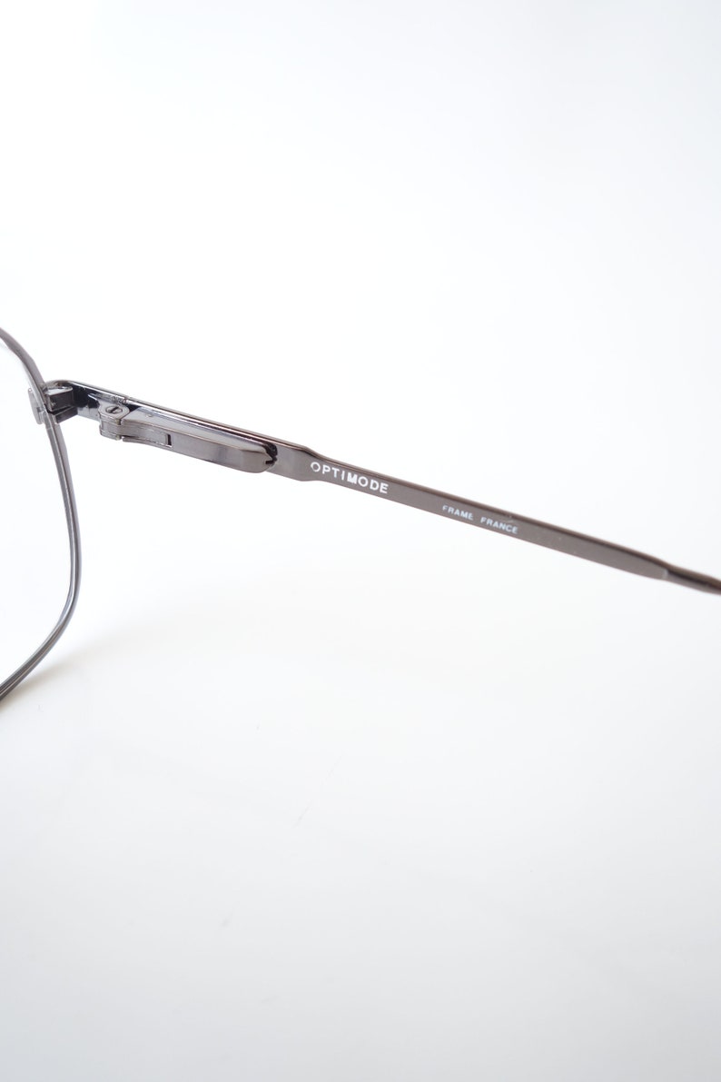 Mens Horn Rim Metallic Eyeglasses 1980s Oversized Mens | Etsy