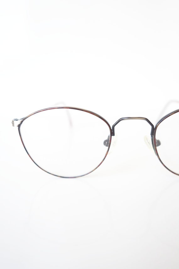 1970s Childrens Eyeglasses Authentic Vintage Glasses Gold and Burgundy Wire  Rim Optical Frames Kids Vintage Glasses Wire Rim Glasses 