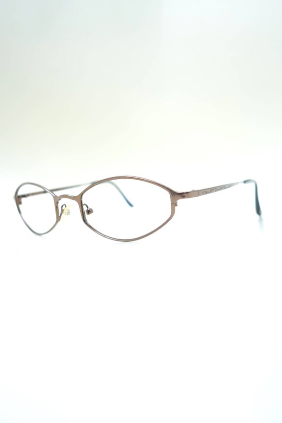 1990s Matrix Glasses - 90s Small Eyeglasses - Ava… - image 3