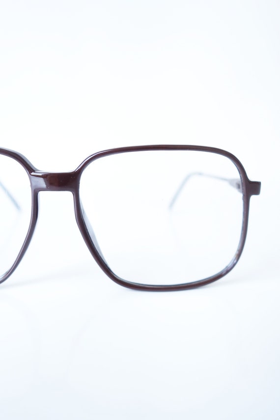 Vintage Mens Deadstock 1980s Glasses – Dark Brown… - image 1