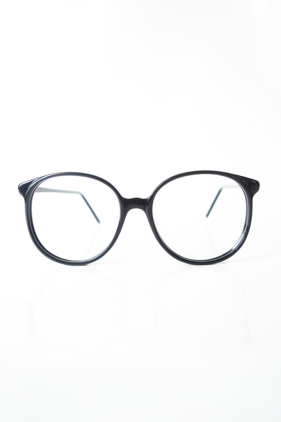 Black Round Vintage Eyeglasses – Womens Round Glo… - image 2