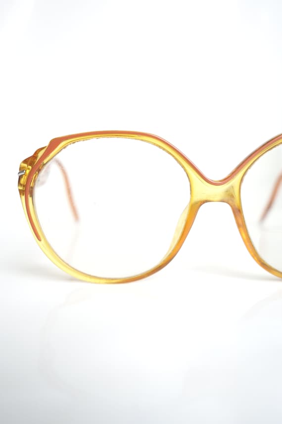 1970s Goldenrod Yellow Womens Glasses – Ladies Re… - image 1