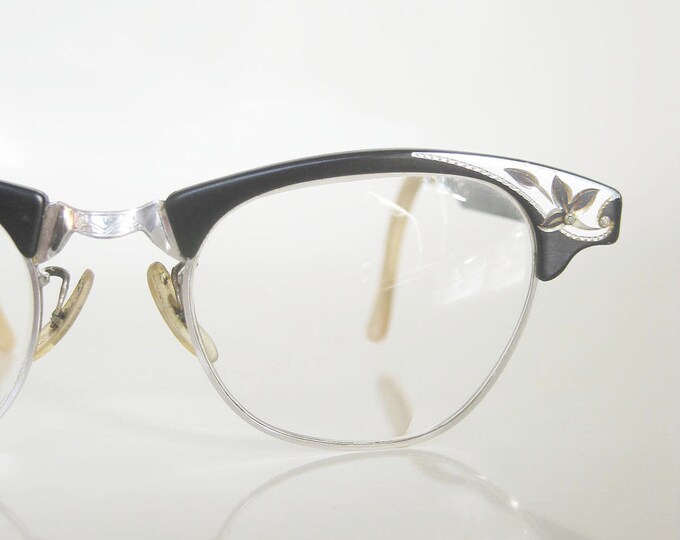 Vintage 1950s ART CRAFT Glasses // 50s Cat Eye Eyeglasses Etsy
