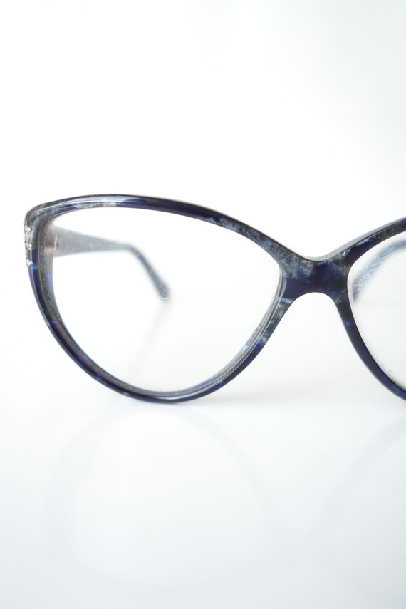 Vintage Fendi Lapis Blue 1980s Eyeglasses – Rhine… - image 2