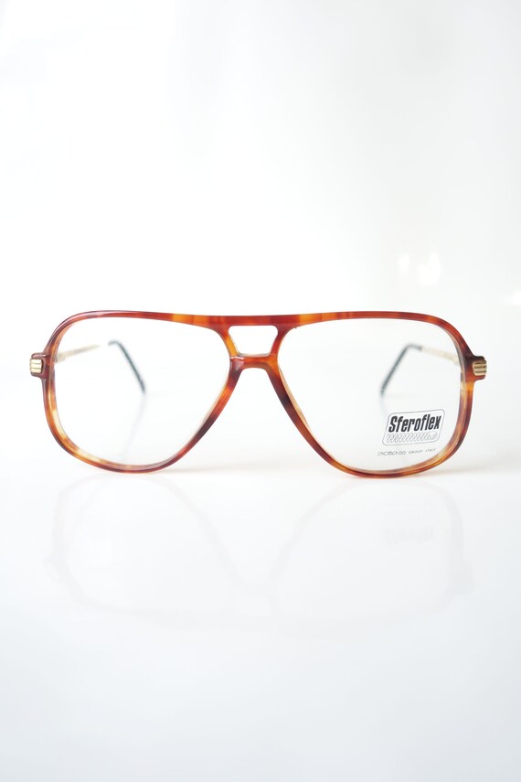 Vintage 1980s Womens Italian Aviator Eyeglasses –