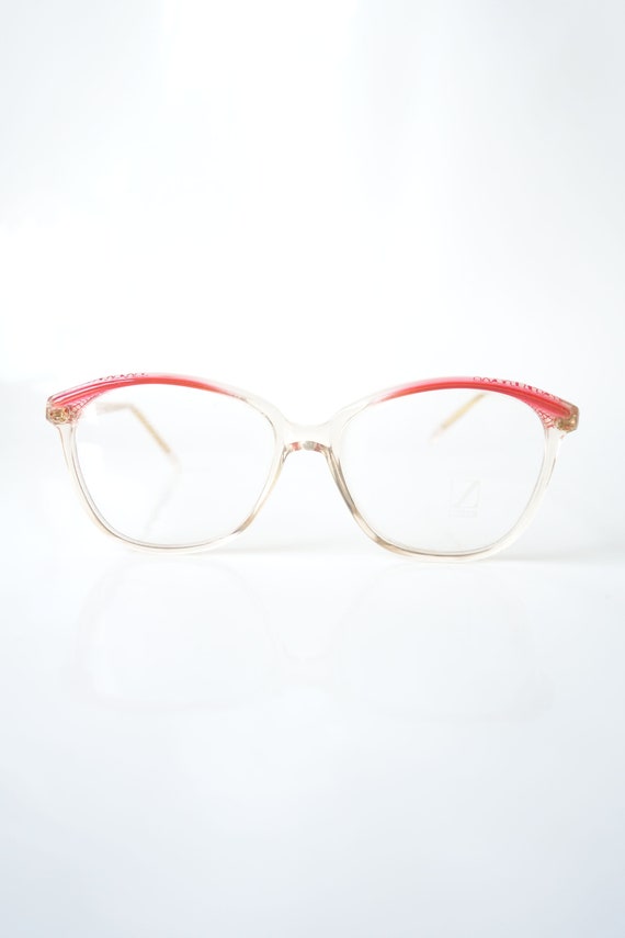 1970s Clear Cat Eye Eyeglasses – Womens Clear Ital