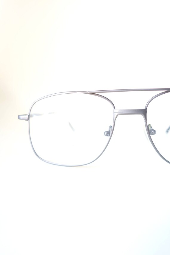 1970s Mens Gunmetal Aviator Glasses - Mens Oversiz