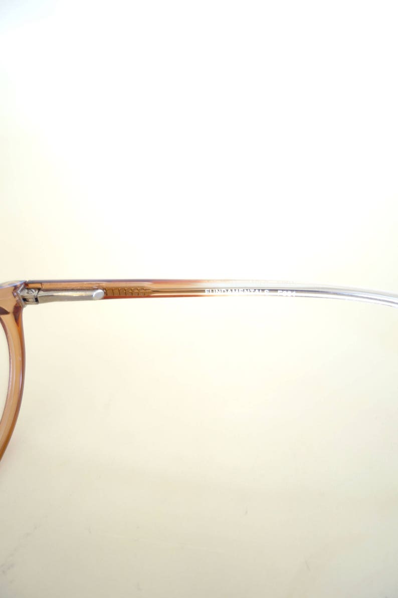Clear Glasses with Light Grey Detail NOS Vintage Optical Frames Womens 90s Matrix Glasses Small Oval Glasses 1990s Small Y2k Glasses