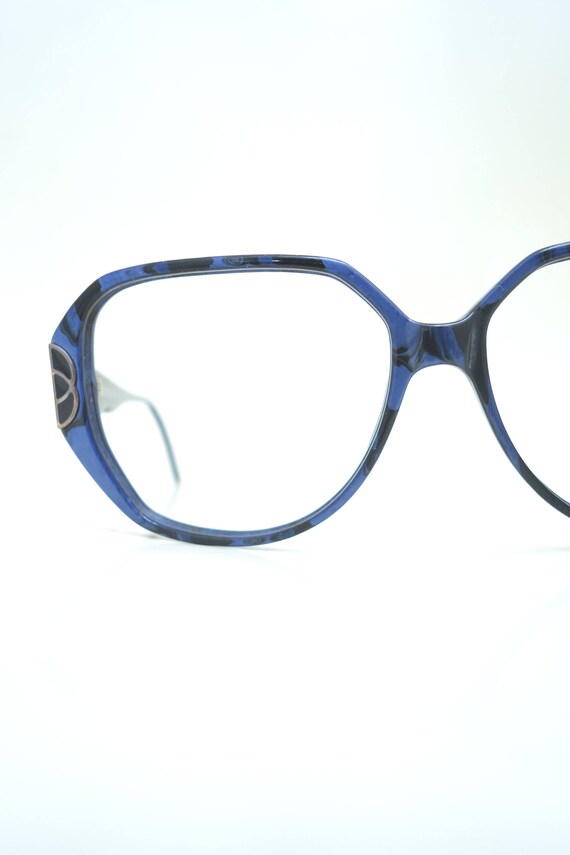 Vintage Blue Eyeglasses - Womens Oversized 1980s W