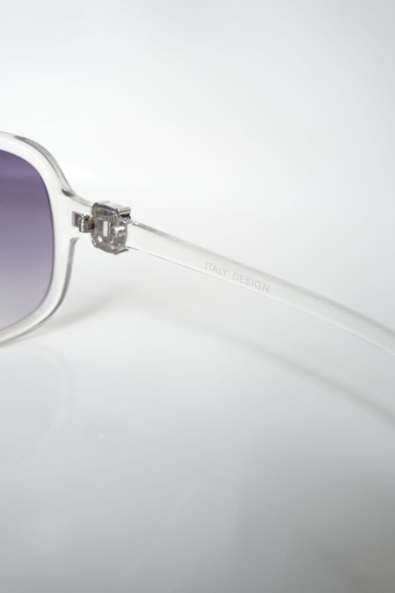 Clear Oversized Huge Retro Sunglasses – Womens Cl… - image 6