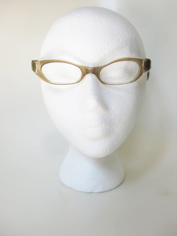 1960s Cat Eye Glasses - Vintage Womens Cat Eye Gl… - image 5