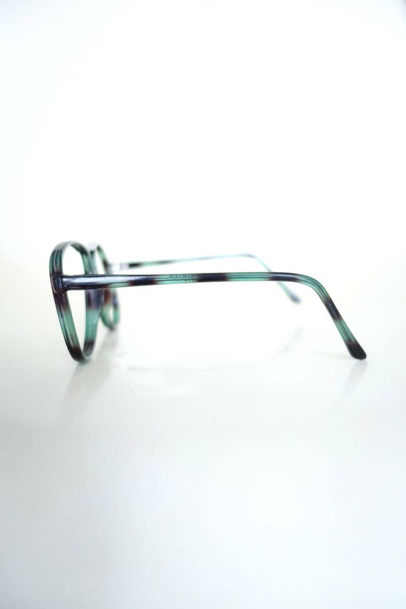 1980s Green and Black Aviator Glasses - Mens Retr… - image 4