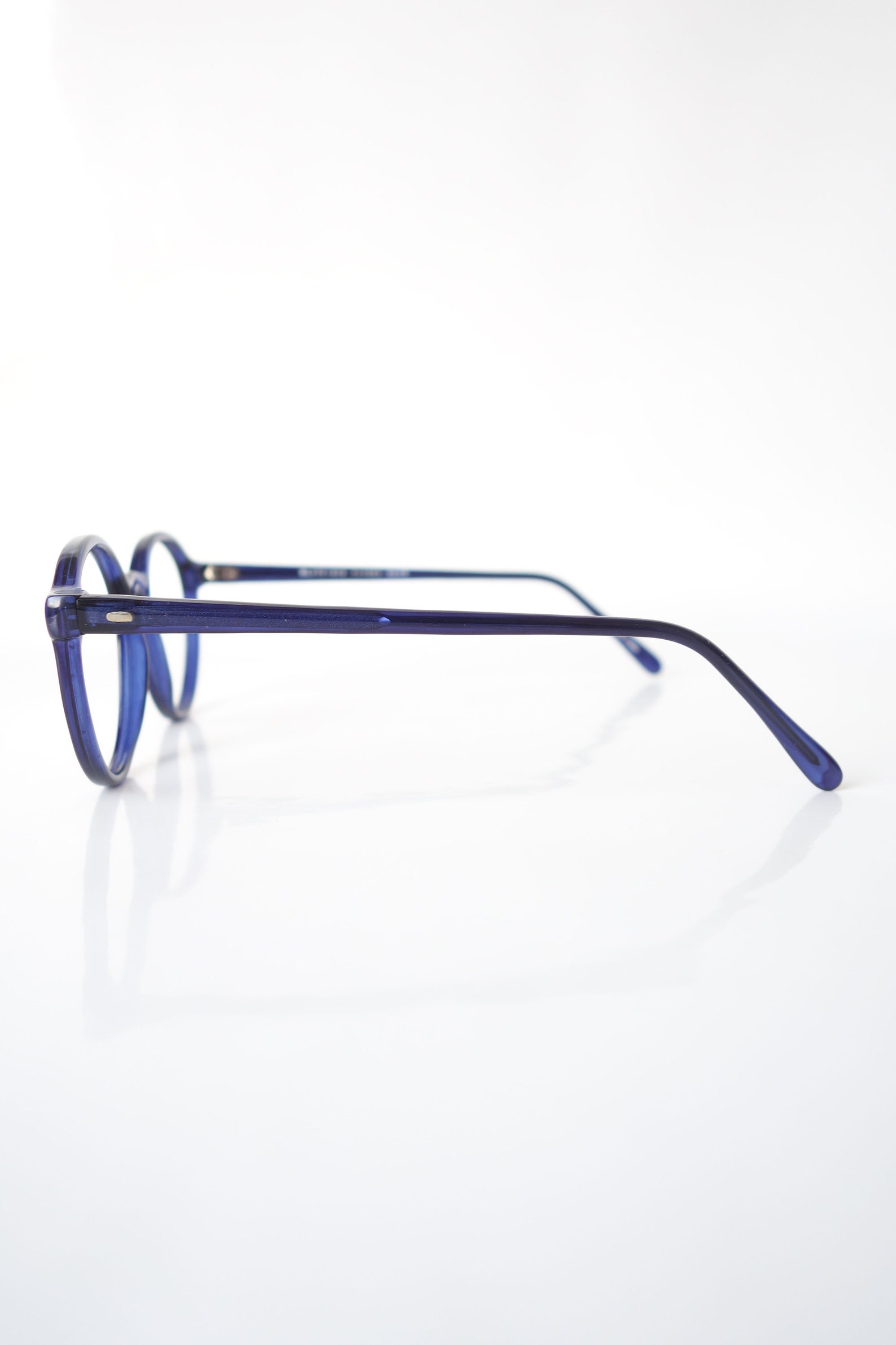Vintage Blue 1960s Eyeglasses Womens Round Cobalt Blue Etsy