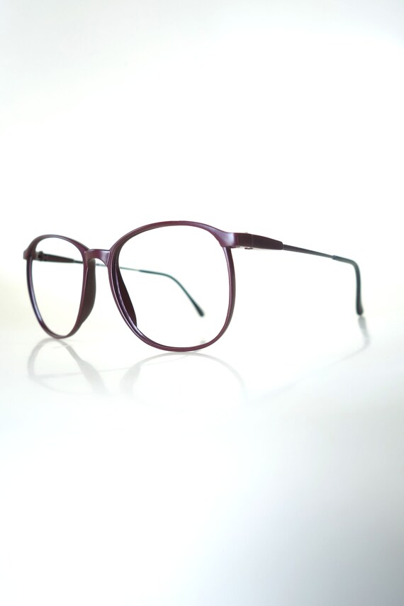 1980s Oversized Womens Eyeglasses - Round Wayfare… - image 4