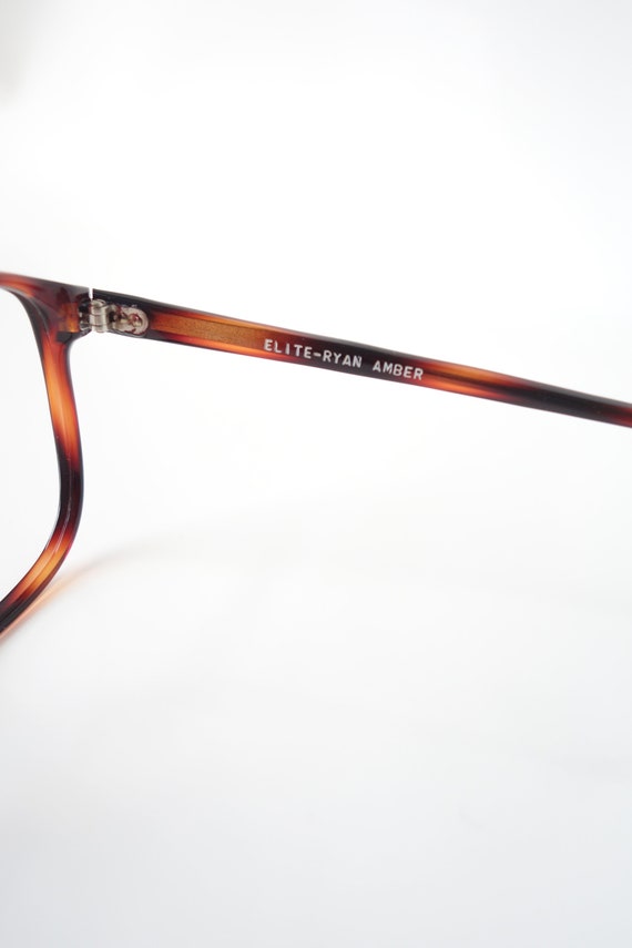 1980s Deadstock Womens Wayfarer Glasses – Dark Am… - image 6