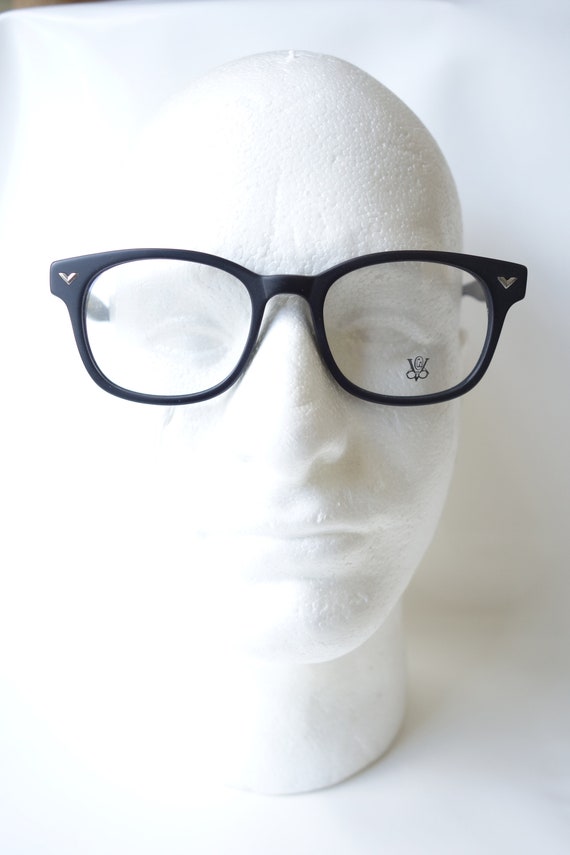 Victory Optical Matte Black 1950s Mens Horn Rim G… - image 7