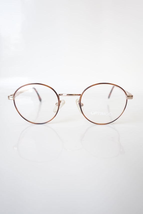 Womens Round Eyeglass Frames – Amber Tortoiseshel… - image 4