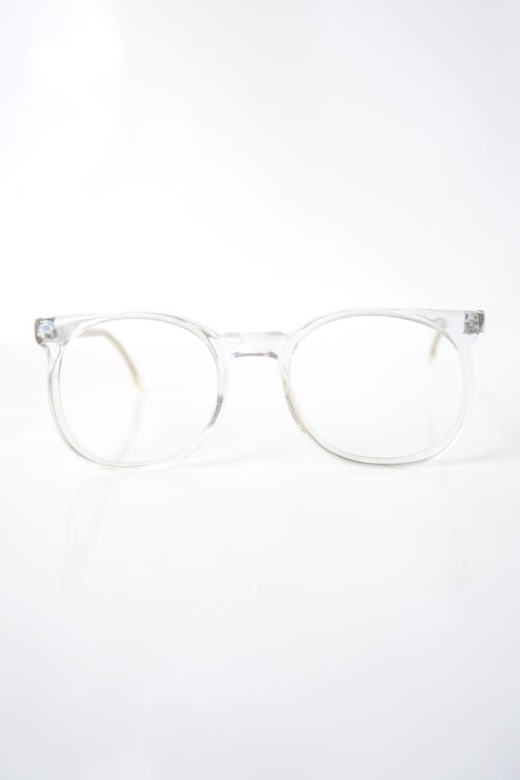 Crystal Clear Round Eyeglasses – Womens Clear Rou… - image 2