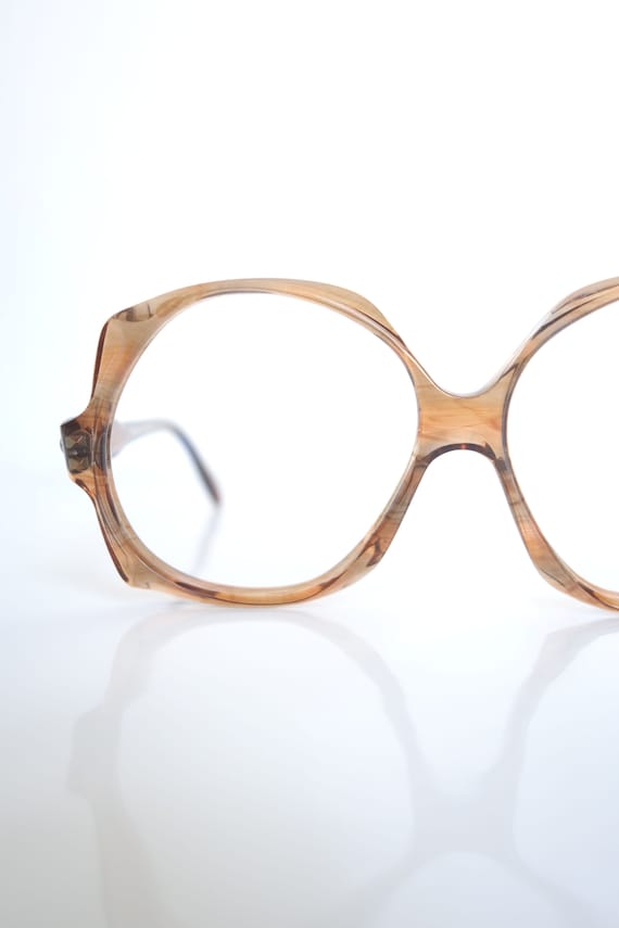 1960s Avant-Garde Dark Brown Eyeglasses – French S