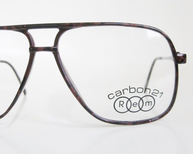 Mens Aviator Eyeglasses 1970s Mottled Oversized Glasses Etsy