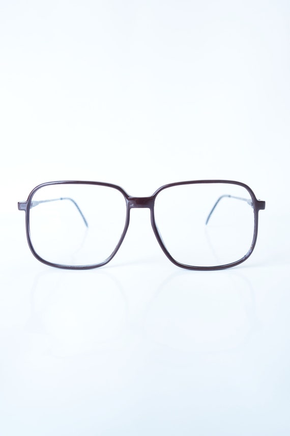 Vintage Mens Deadstock 1980s Glasses – Dark Brown… - image 2