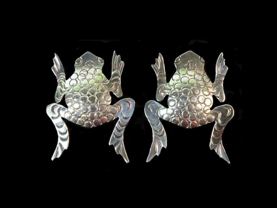 Raymond Gasper Zuni Stamped Sterling Silver Frog … - image 4