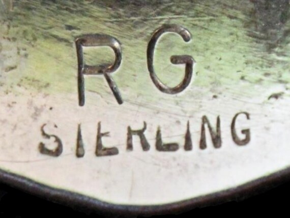 Raymond Gasper Zuni Stamped Sterling Silver Frog … - image 9