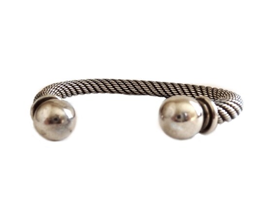 Sterling Silver Twisted Cuff Bracelet - OUT OF STOCK – 100Sterling