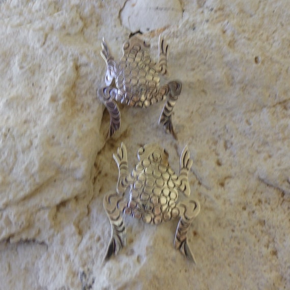 Raymond Gasper Zuni Stamped Sterling Silver Frog … - image 6