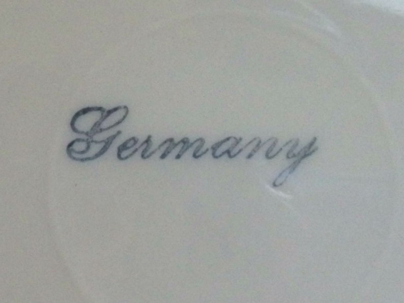 German Porcelain Lattice Dish 19c Reticulated Portrait Dish Possibly Meissen Dresden