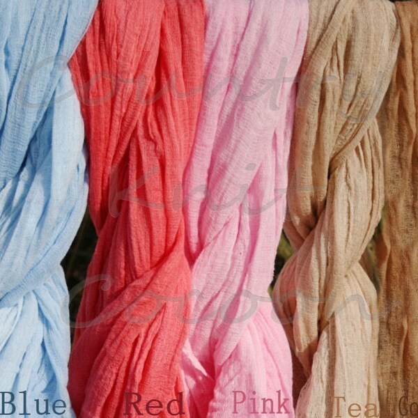 4 Cheesecloth Wraps...Photography Prop...Newborn...You Choose...