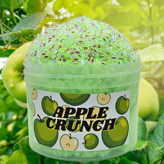 Apple Crunch Slime—homemade Crunchy Bingsu Beads Texture | 8oz, 4oz & 2oz |  Scented Slime for Stress Relief |gift for Kids, Teens and Adults