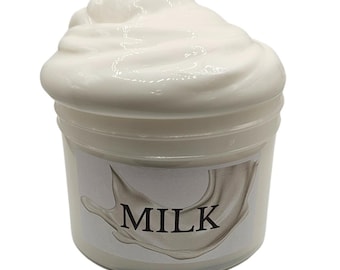 Milk Slime, Unscented Slime, Homemade Glossy Butter Slime, Neutral Gifts for Kids, Stress-relieving Gifts for Adult