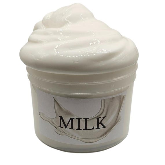 ❤MILKSLIME❤ Milk Slime, Unscented Slime, Homemade Glossy Butter Slime, Neutral