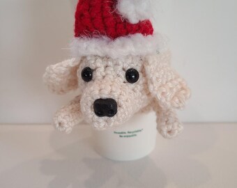 Yellow Lab Santa Cup Cozy