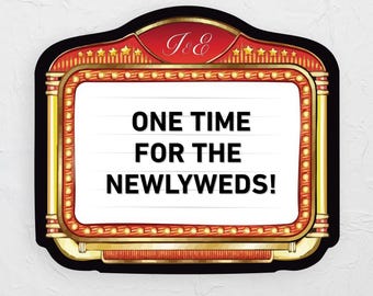 Wedding Reception Entrance Sign VIP Bottle Service Club Bridal Party Poster