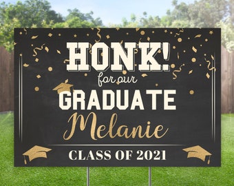 Graduation Banner Grad Yard Sign Class of 2025 Graduation Gift Lawn Poster  Congratulations Signs High School or College Grad Announcement