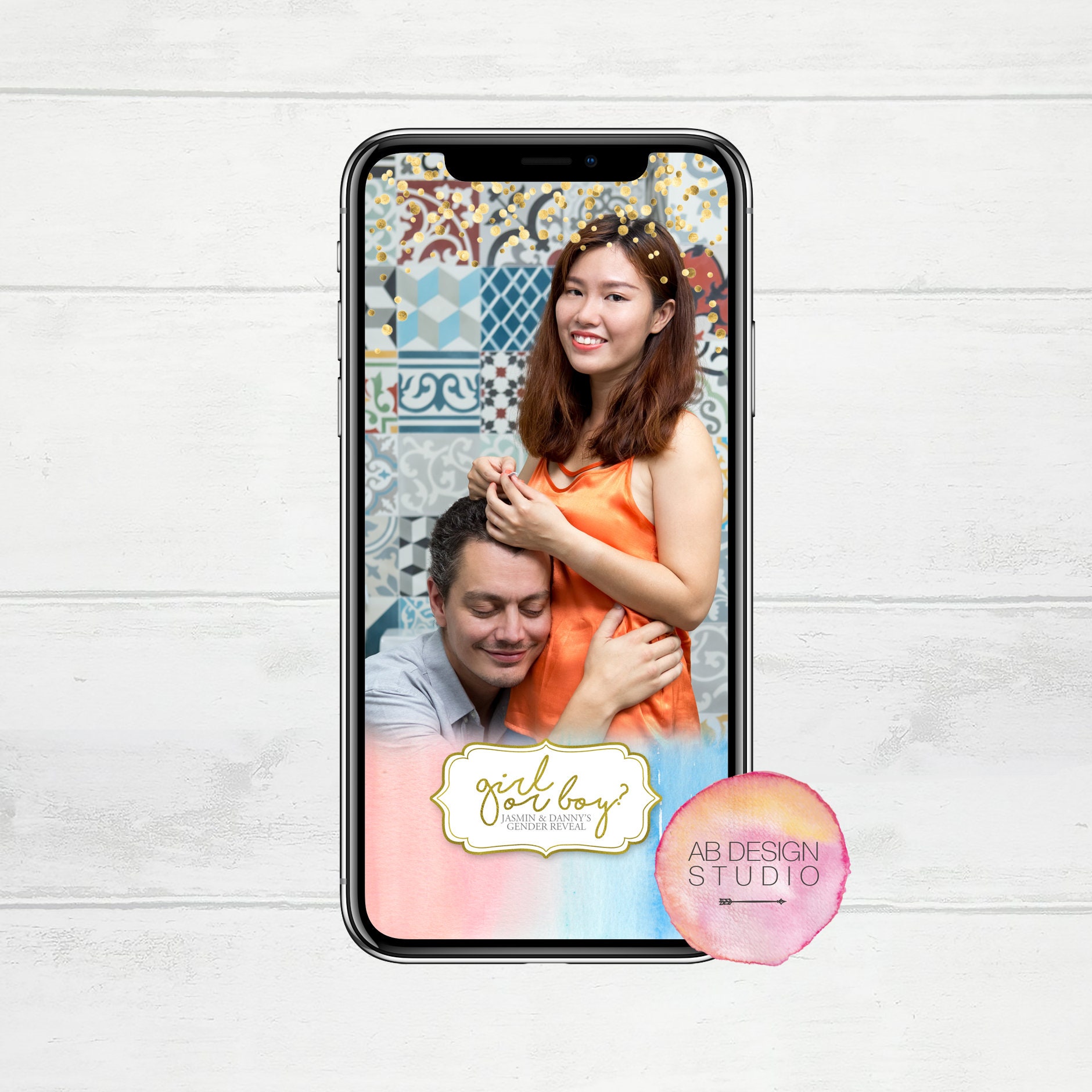 Gender Reveal Snapchat Filter Boy or Girl Geofilter Pink - Etsy Canada