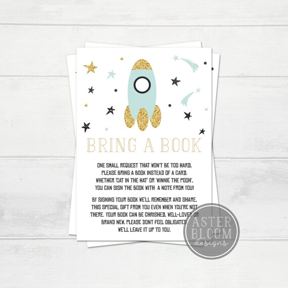 Room Kid Reserve Talk to Card, Rocket Send out Youngster Shower Guides photo relating to Baby Book Printable identify Region Youngster E-book Talk to Card, Rocket Mail Little one Shower Publications