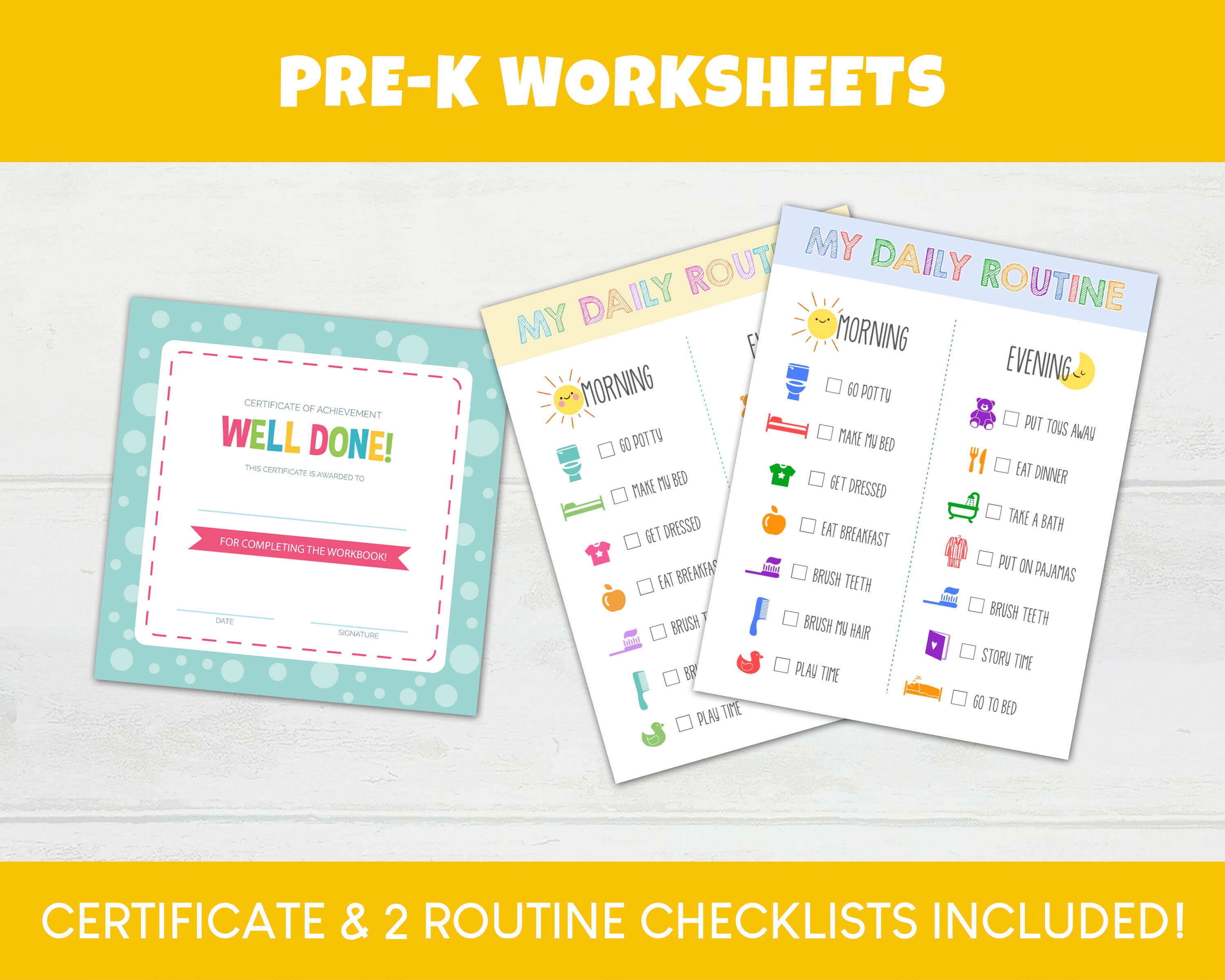 Preschool Workbook Printable Pre K Homeschool Printables | Etsy