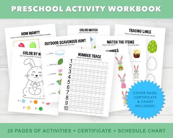 Preschool Workbook Printable, Pre K Homeschool Printables, Toddler Worksheets, Easter Activity Printable, Learning Counting Shapes Colors By Aster Bloom Designs Catch My Party Preschool Workbook Printable, Pre K Homeschool Printables, Toddler Worksheets, Easter Activity Printable, Learning Counting Shapes Colors By Aster Bloom Designs Catch My Party