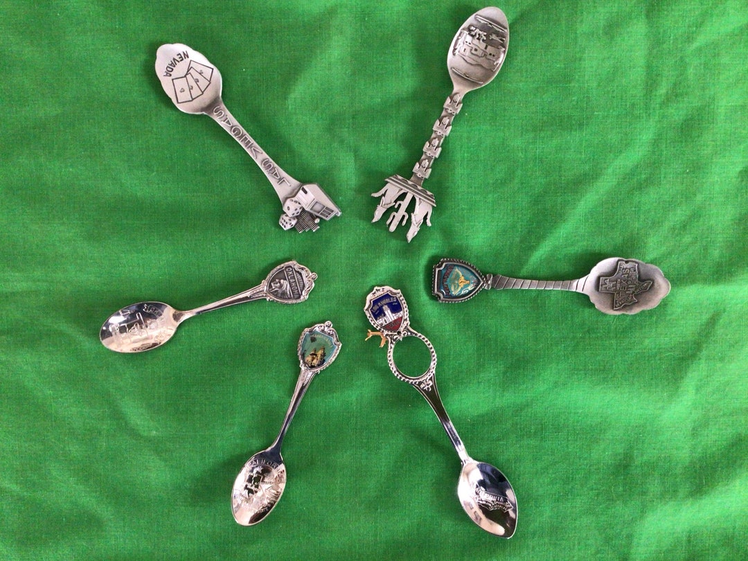 Collector Spoons From Western United States Etsy